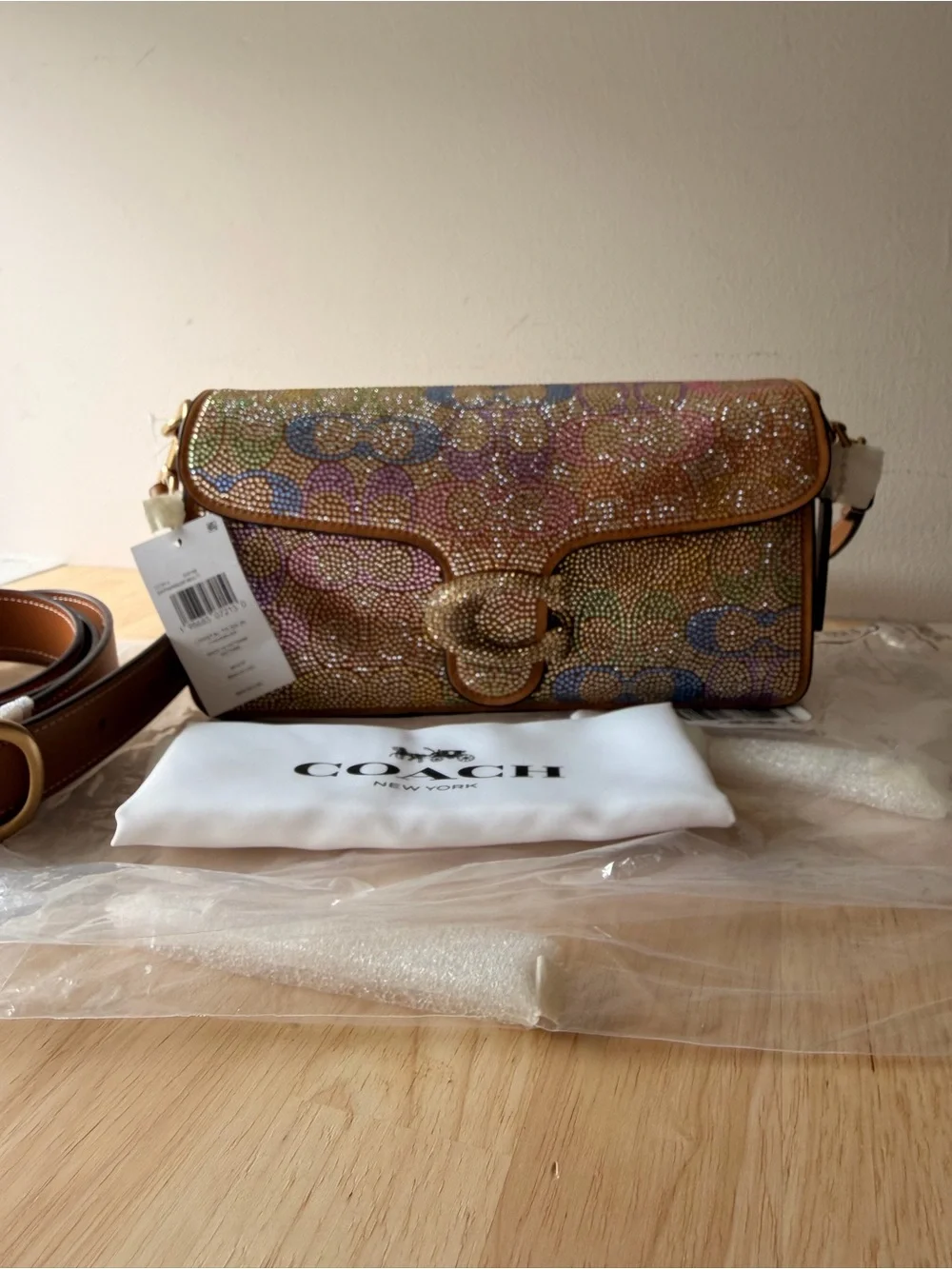 COACH CRYSTAL TABBY RAINBOW MULTI CCX14